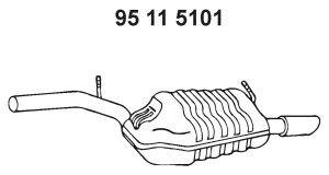 Глушитель выхлопных газов конечный EBERSPÄCHER 95 11 5101