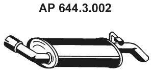 Глушитель выхлопных газов конечный EBERSPÄCHER 644.3.002
