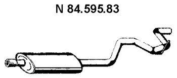 Глушитель выхлопных газов конечный EBERSPÄCHER 84.595.83