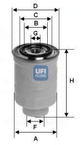 Топливный фильтр UFI 2437400