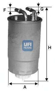Топливный фильтр UFI 24ONE02