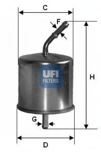 Топливный фильтр UFI 31.625.00