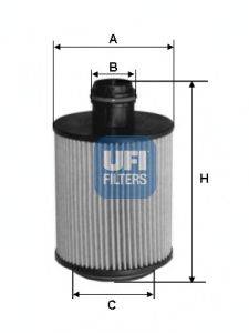 Масляный фильтр UFI 2509300