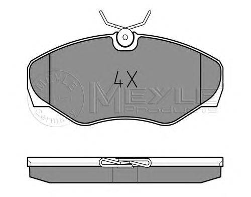 Комплект тормозных колодок, дисковый тормоз MEYLE 0252309918