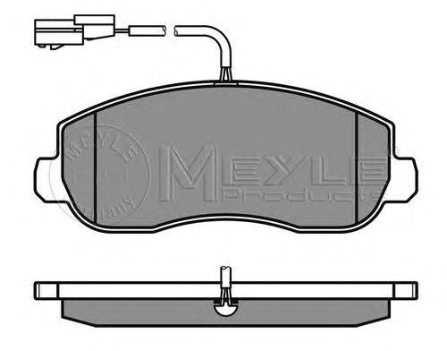 Комплект тормозных колодок, дисковый тормоз MEYLE 025 251 4718/W