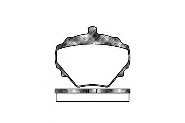 Комплект тормозных колодок, дисковый тормоз REMSA 005210
