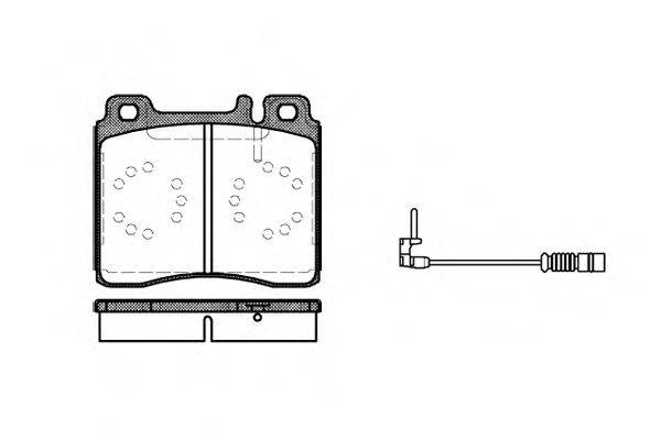 Комплект тормозных колодок, дисковый тормоз REMSA 0420.02