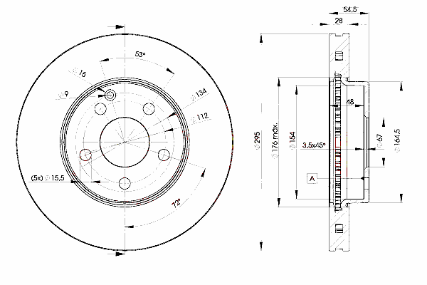 Тормозной диск ICER 78BD0812