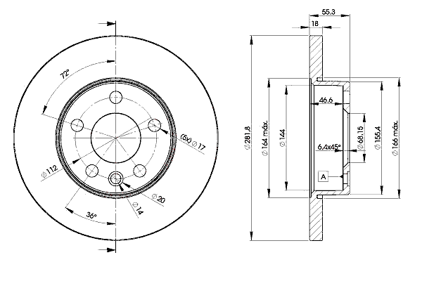 Тормозной диск ICER 78BD3018