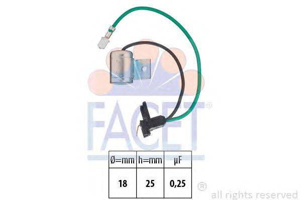 Конденсатор, система зажигания FACET 0.0628