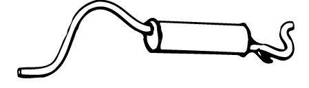 Глушитель выхлопных газов конечный FONOS 08539