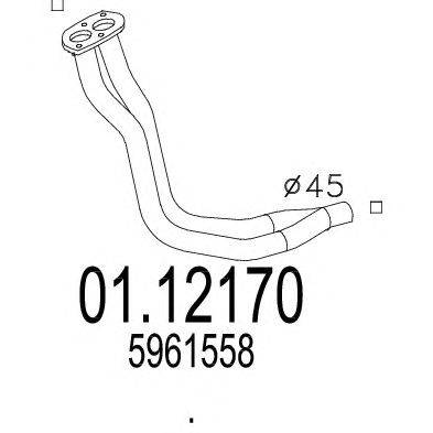 Труба выхлопного газа MTS 01.12170