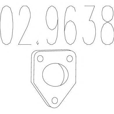 Прокладка, труба выхлопного газа MTS 02.9638