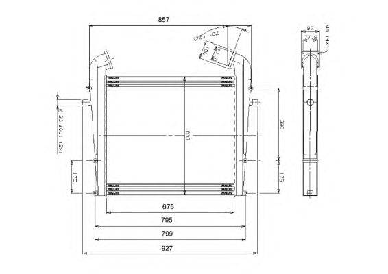 Интеркулер NRF 309001