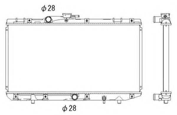 Радиатор, охлаждение двигателя NRF 517621