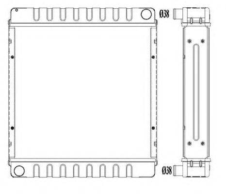 Радиатор, охлаждение двигателя NRF 55312