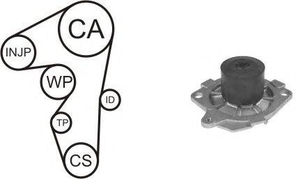 Водяной насос + комплект зубчатого ремня AIRTEX WPK-159504