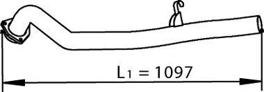 Труба выхлопного газа DINEX 74506