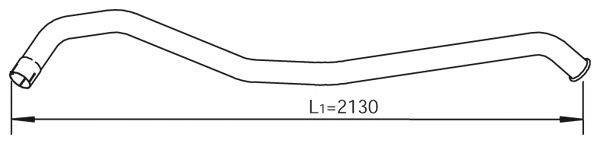Труба выхлопного газа DINEX 53747