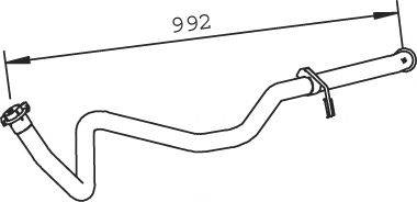 Труба выхлопного газа DINEX 36630