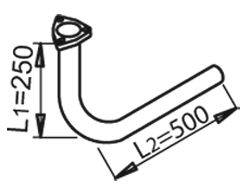 Труба выхлопного газа DINEX 53284
