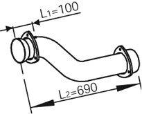 Труба выхлопного газа DINEX 82162