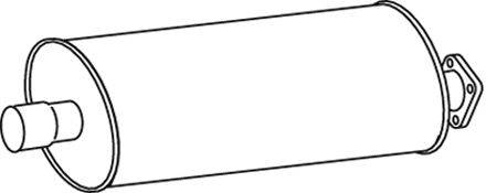 Средний / конечный глушитель ОГ DINEX 49314