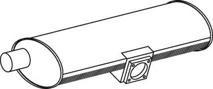 Средний / конечный глушитель ОГ DINEX 18302