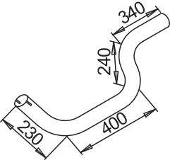 Труба выхлопного газа BORGES 3849