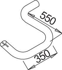 Труба выхлопного газа DINEX 52138