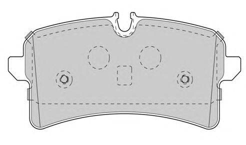 Комплект тормозных колодок, дисковый тормоз REMSA 15052