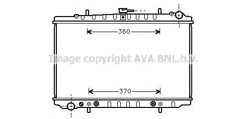 Радиатор, охлаждение двигателя AVA QUALITY COOLING DN2034