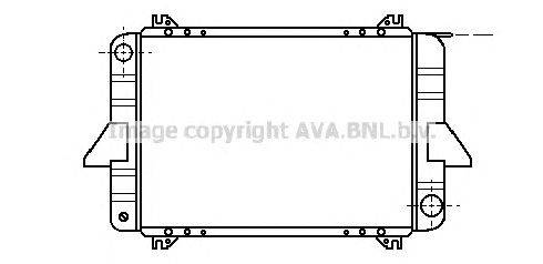 Радиатор, охлаждение двигателя AVA QUALITY COOLING DN2087