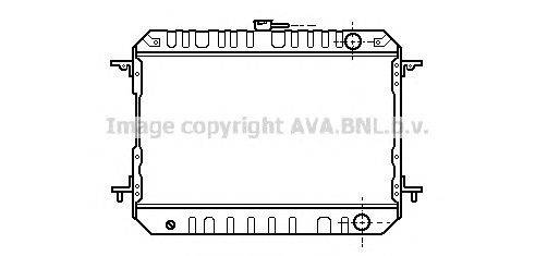 Радиатор, охлаждение двигателя AVA QUALITY COOLING DN2169