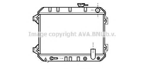 Радиатор, охлаждение двигателя AVA QUALITY COOLING HD2160