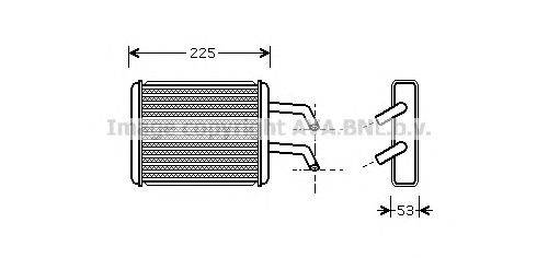 Теплообменник, отопление салона AVA QUALITY COOLING KA6109