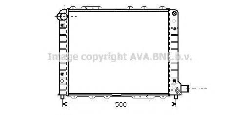 Радиатор, охлаждение двигателя AVA QUALITY COOLING LC2054