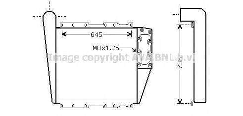 Интеркулер AVA QUALITY COOLING MN4033