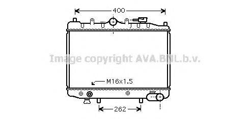 Радиатор, охлаждение двигателя AVA QUALITY COOLING MZ2023