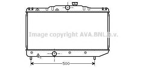 Радиатор, охлаждение двигателя AVA QUALITY COOLING TO2155