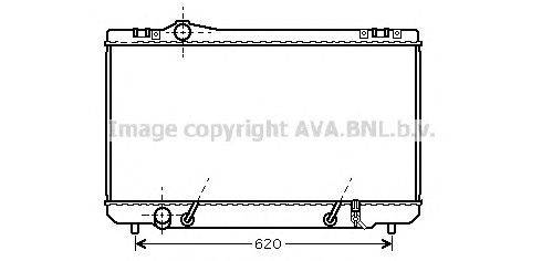 Радиатор, охлаждение двигателя AVA QUALITY COOLING TO2423