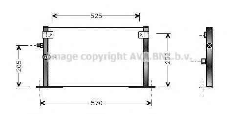 Конденсатор, кондиционер AVA QUALITY COOLING TO5265