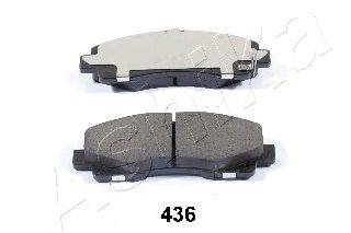 Комплект тормозных колодок, дисковый тормоз ASHIKA 5004436