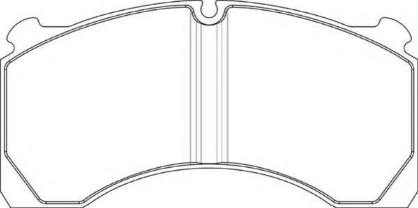 Комплект тормозных колодок, дисковый тормоз RUBERY-OWEN 15224835T400