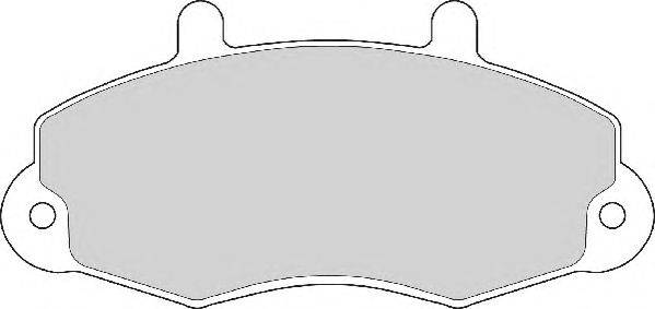 Комплект тормозных колодок, дисковый тормоз ABEX 21470