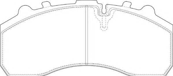 Комплект тормозных колодок, дисковый тормоз SCANIA 1734529