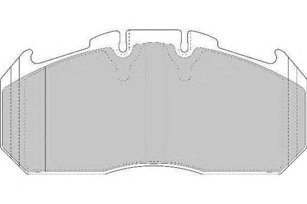 Комплект тормозных колодок, дисковый тормоз ABEX G6921