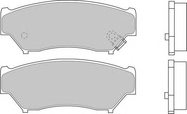 Комплект тормозных колодок, дисковый тормоз DURON FSL1020