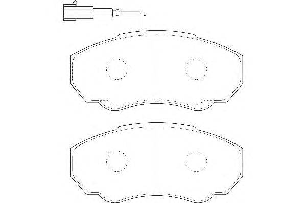 Комплект тормозных колодок, дисковый тормоз DURON DBP231478