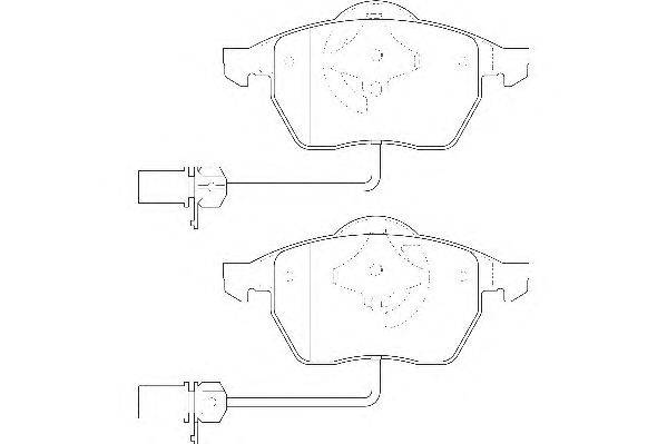 Комплект тормозных колодок, дисковый тормоз DURON DBP391323